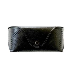 Ralph Lauren Vegan Leather Eyeglasses Sunglasses Black Case